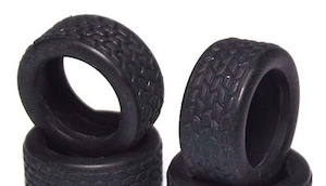 Scalextric Parts And Track Accessories: Scalextric Tyres Lotus / Caterham 7 (W8246)