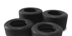 Scalextric Parts And Track Accessories: Scalextric Tyres 60s Legends F1 (W9593)