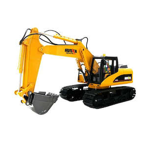 Excavators Trucks And Diggers: Huina 1:14 15Ch 2.4 RC Die-cast Metal Excavator  (1535)