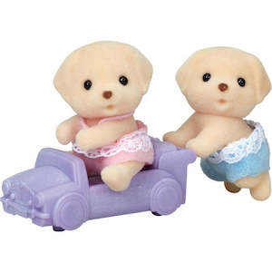 Sylvanian Families: Sylvanian Families Yellow Labrador Twins with Ride-on (5430)