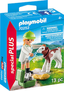 Playmobil Vet With Calf Play Set (70252)