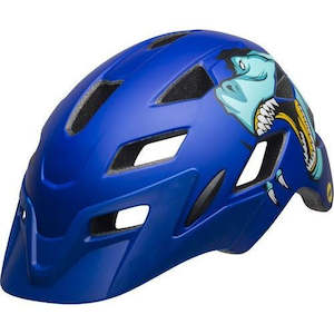 Youth Helmets: Bell Sidetrack Matt Blue Rex U/Y (7101820)