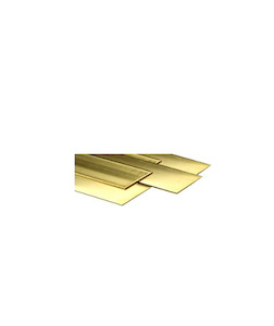 Precision Metals Music Wire: K&S 1 x BRASS STRIP .064 X 2 - (11- 249)