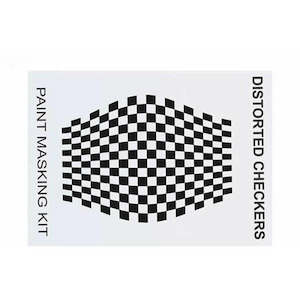 Pre Cut Paint Masks: XXXMain Distorted Checkers Paint Masks (m002l)