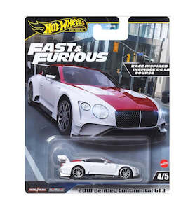 Toys: Hot Wheels Premium Fast & Furious -2018 bentley continental gt3 -4/5 (HNW46)