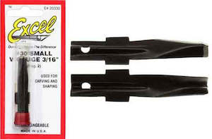 Excel Wood Carving Small Chisel V Gouge 3/16" 2pk Fits K7 (EXC 20330)