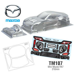 Rc Accessories 1: Team C 1/10 Mini Mazda RX7 Body WB 210mm, Width 165mm (tm107)