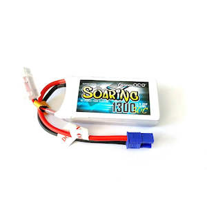 Rc Accessories 1: Gens Ace 1300mAh 3S 11.1v 30C 72x35x21mm 107g EC3 Plug XH Balance Soaring Series (GA1300-3S30-S-EC3)