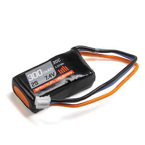 Rc Accessories 1: Spektrum 300mAh 2S 7.4V 30C LiPo Battery; PH Connector STOL 700 (Replaces EFLB2802S30)(SPMX3002S30)