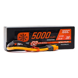 Spektrum 11.1V 5000mAh 3S 100C Smart G2 Hardcase LiPo Battery: IC3 (spmx53s30h3)