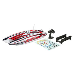 Blackjack 42-inch Brushless 8S Catamaran, White/Red:RTR 55+ Mph by Pro Boat (PRB08043T2)