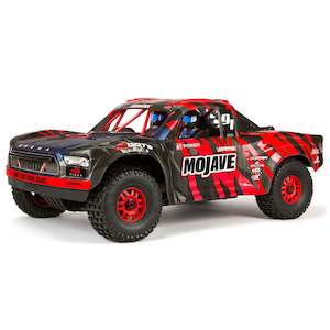 Arrma 1/7 MOJAVE 6S V2 4WD BLX Desert Truck with Spektrum Firma RTR, Red/Black (ARA7604V2T2)