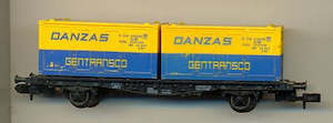 Trains Train Accessories: FLEISCHMANN N' Scale DB DANZAS CONTAINER WAGON (8233)