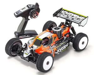 Radio Controlled Cars: Kyosho 1/8 GP RS 4WD Racing Buggy readyset INFERNO MP10 Color Type 1 Red (KYO 33025T1B)