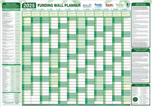 2025 Funding Wall Planner – includes FREE postage and packaging