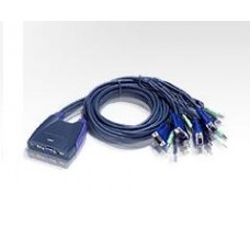 Computer maintenance service - including peripherals: ATEN CS-64US 4-Port USB KVM + Audio (short cable: 0.9m X 2 & 1.2m x 2) Petite