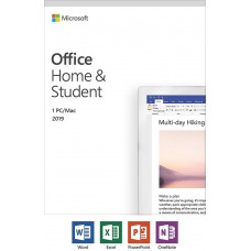 Microsoft Office 2019 Home & Student Medialess for 1 Device, Word, Excel, Po…