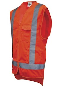 Esko Hvo Safety Vest Orange Glow Day Night