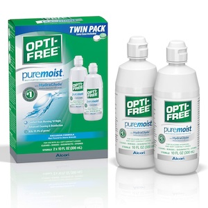 OPTI-FREE Pure Moist Twin Pack 2 x 300ml