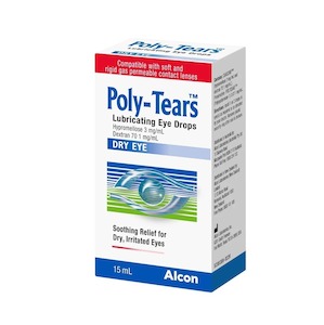 Poly Tears Lubricating Eye Drops 15mL for Dry Eye