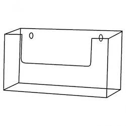 Wall Mountable Single A4 Landscape Brochure Holder