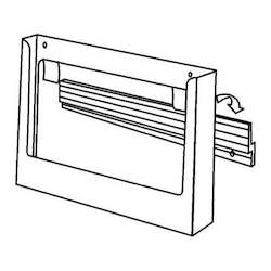 Landscape A6 Brochure Holder With Clips