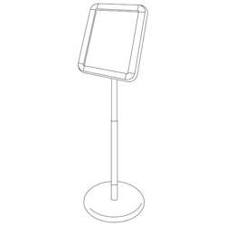 Chrome Floor Stand