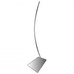 Grey Curved Base Pole & Base