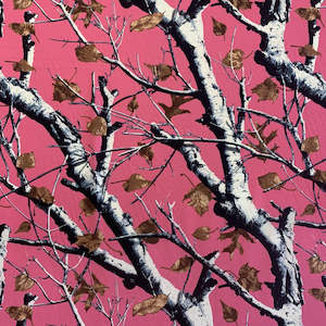 Fabrics textile: Pink Autumn Crepe Deadstock - Pink Multi