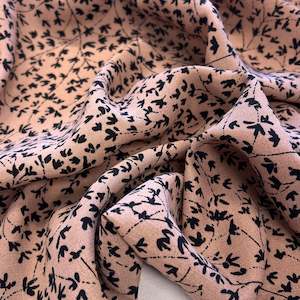 Tolovana Printed Viscose Crepe - Dusky Beige