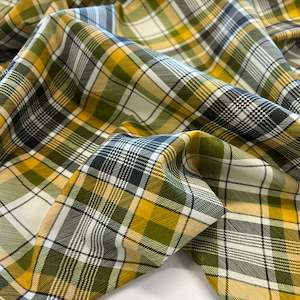 Fabrics textile: Printed Viscose - Lantana Check