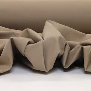 Stretch Cotton Poplin - Beige