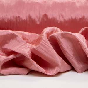 Lightweight Crinkle Satin - Carnation