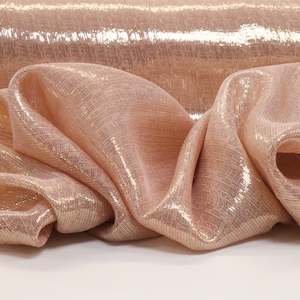 Silk Lurex Jacquard Deadstock - Blush