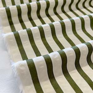 Seersucker Stripe - Khaki