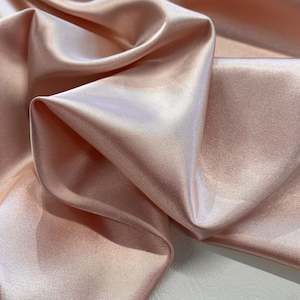 Lightweight Polyester Satin - Dusky Pink