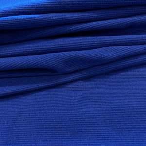 Cotton Elastane 2x2 Ribbing - Royal