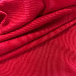 Cotton Elastane 2x2 Ribbing - Red