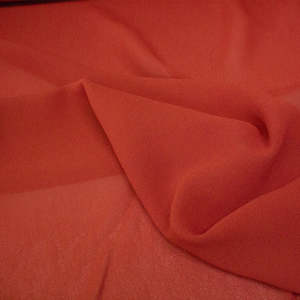 Washed Viscose Crepe - Terracotta