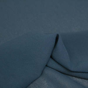 Washed Viscose Crepe - Petrol