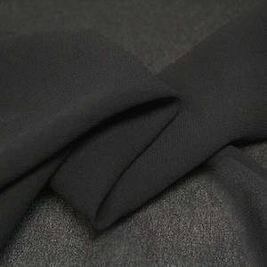 Washed Viscose Crepe - Black