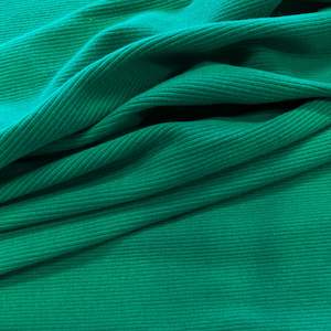 Cotton Elastane 2x2 Ribbing - Emerald