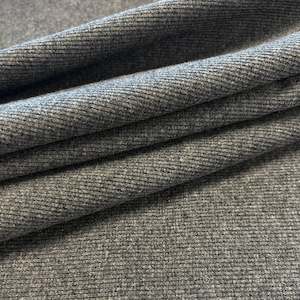 Cotton Elastane 2x2 Ribbing - Dark Grey Marle