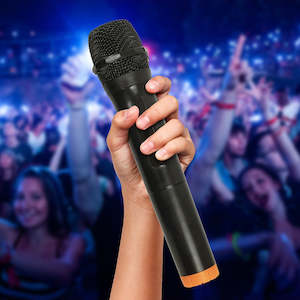 Musical Equipment: 2 x Wireless Microphone Handheld Cordless Professional Mic Karaoke Receiver