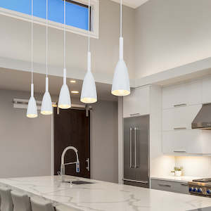 All White Pendant Lighting Kitchen Lamp Modern Pendant Light Bar Wood Ceiling Lights