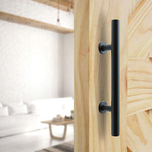 Barn Door Hardware: Carbon Steel Door Handle & Flush Pull Wood Door Gate Hardware 12"