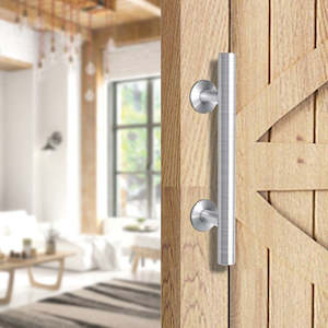 Barn Door Hardware: 12" Barn Door Handle Sliding Flush Pull Wood Door Gate Hardware Stainless Steel