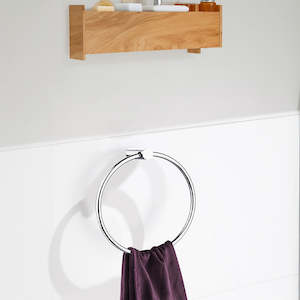 Bathroom Accessories: Classic Chrome Towel Bar Rail Ring Bathroom