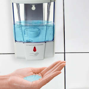 Bathroom Accessories: Automatic Liquid Soap/Alcohol Sanitizer Dispenser 700ML Hands-Free Sensor Wall