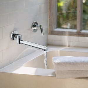 Bath Spouts: 240mm Brass Bath Safety Spout Swivel